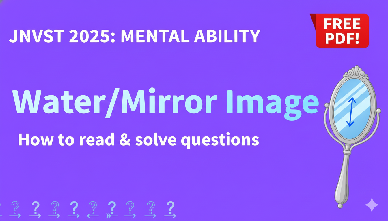 WaterMirror Image प्रश्न कैसे पढ़ें