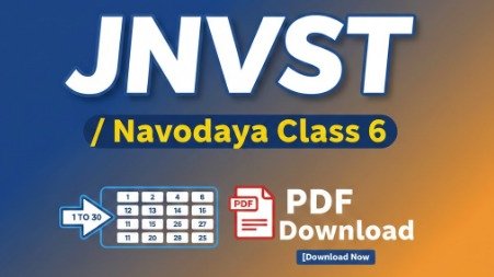 JNVST Class 6 Practice Sets PDF Download