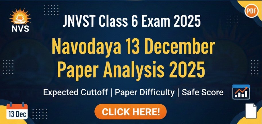 Navodaya 13 December Paper Analysis 2025