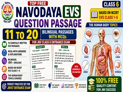 Navodaya EVS Question Passage 11 to 20 for Class 6