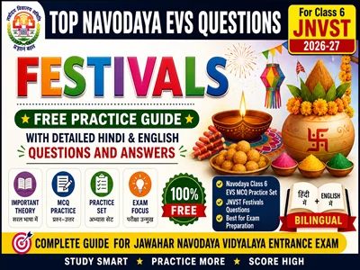 Navodaya Evs Questions Festivals for Class 6 JNV 2027
