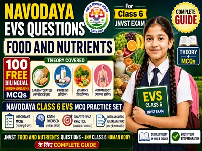 Navodaya EVS Questions Food and Nutrients for Class 6